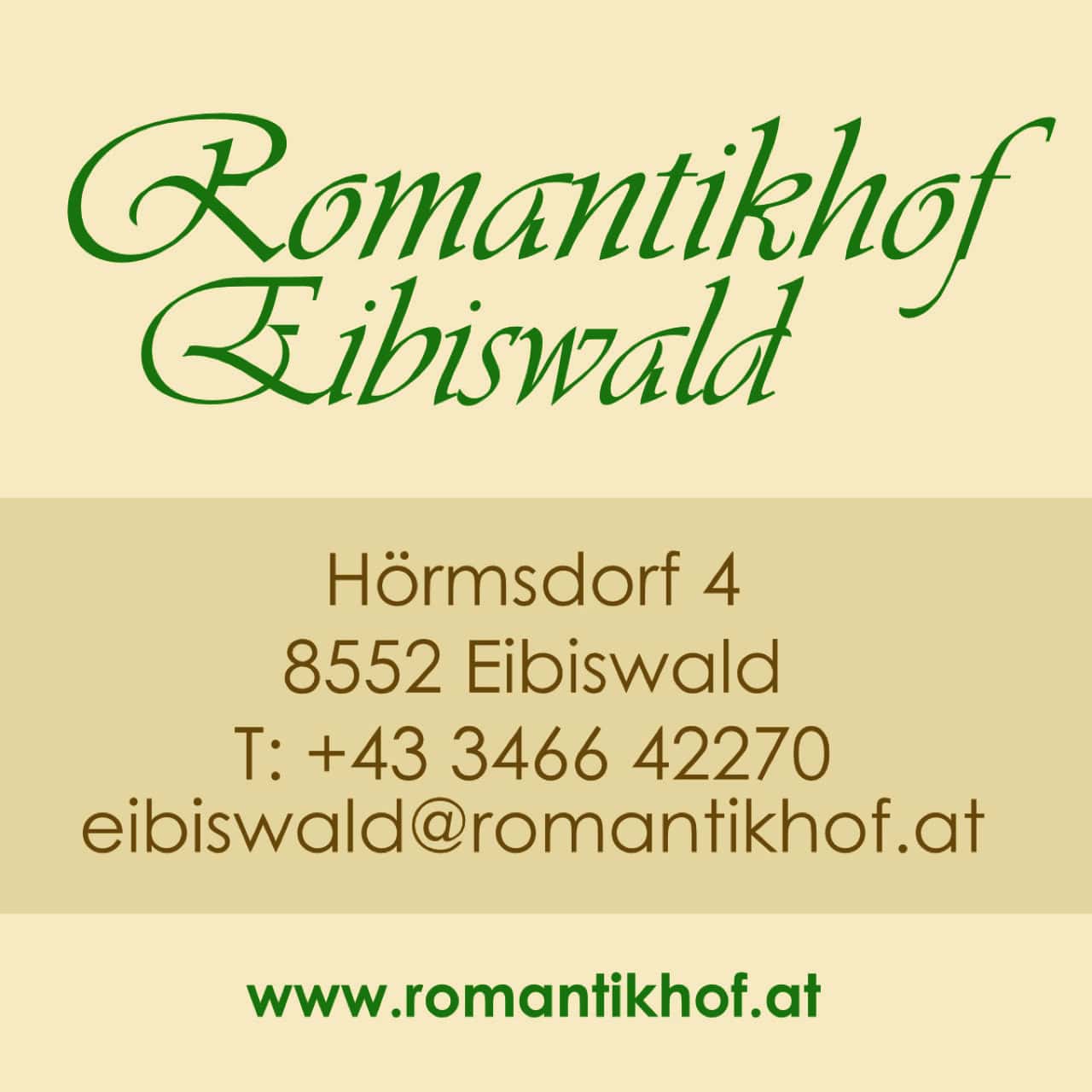 Gemütliches Landhotel Romantikhof Eibiswald in der Südweststeiermark.